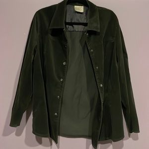 Vintage haggar green corduroy shacket